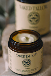 lemon scented beef tallow cream for skincare