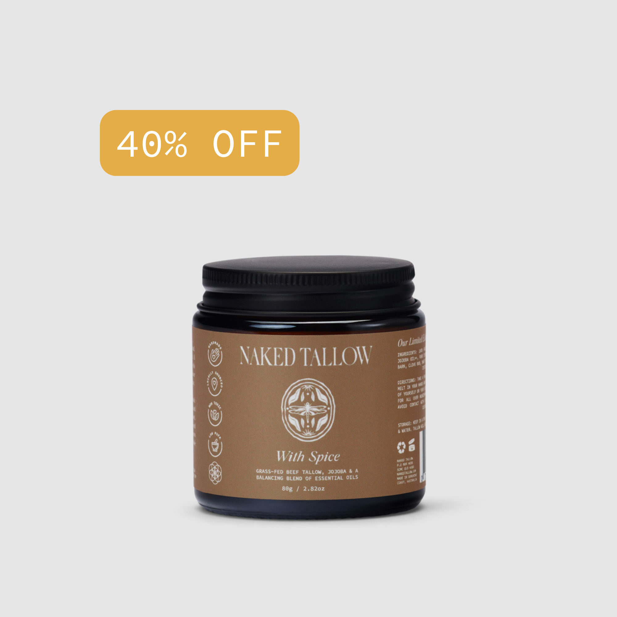 With Spice (Gingerbread) Tallow Cream