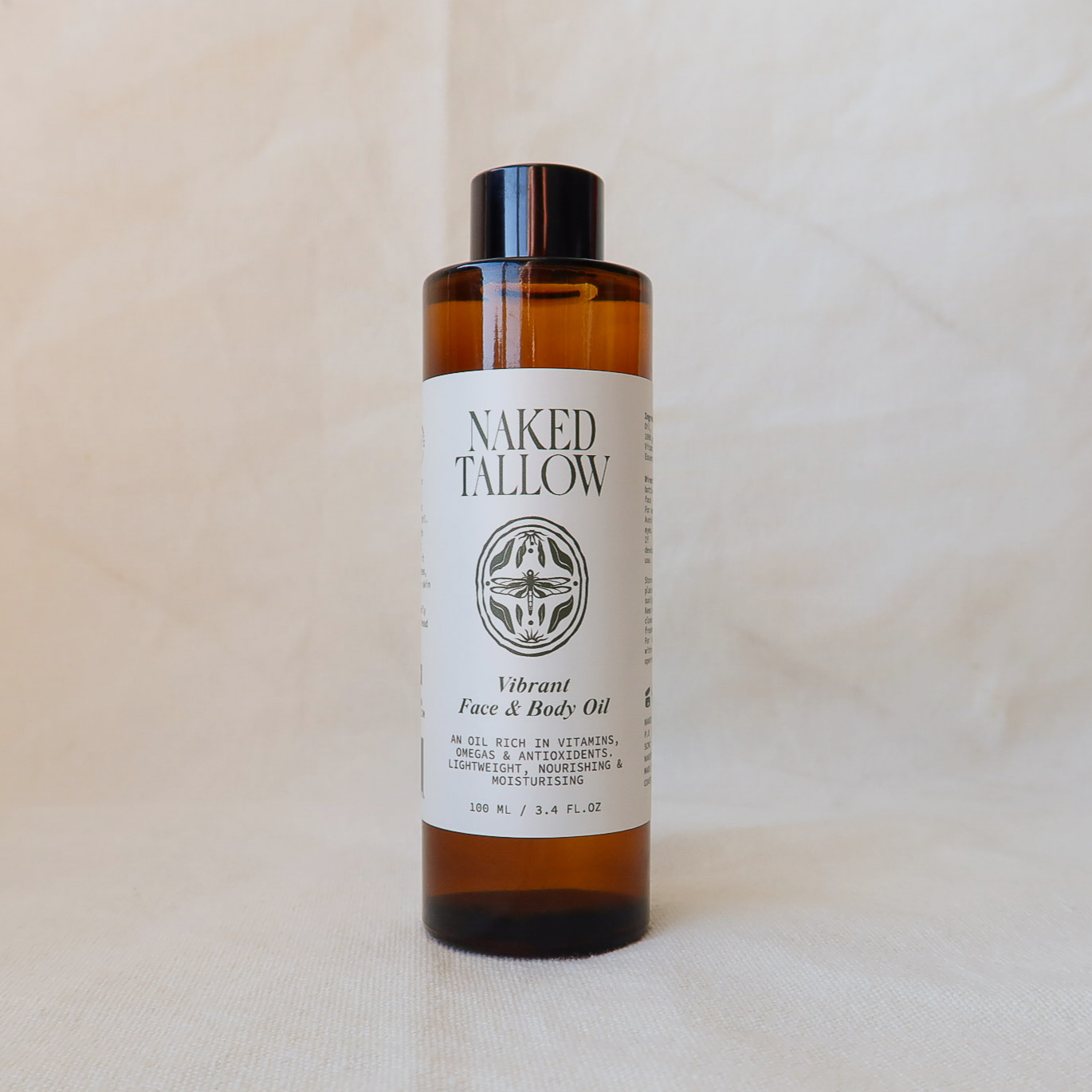 tallow face and body oil australian made by naked tallow